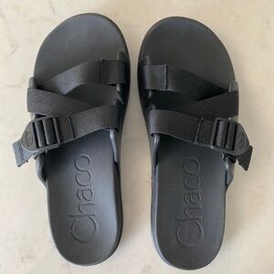 Chaco Slides Black Size 10